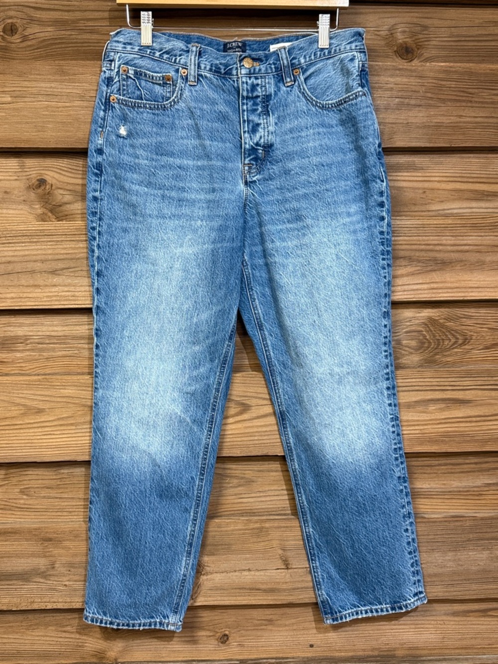 J. Crew High-Rise Straight Leg Jeans